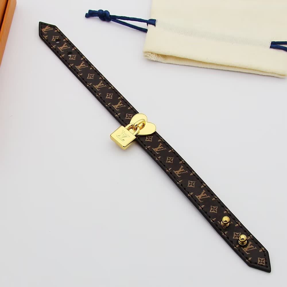 Louis Vuitton Monogram Lock Bracelet